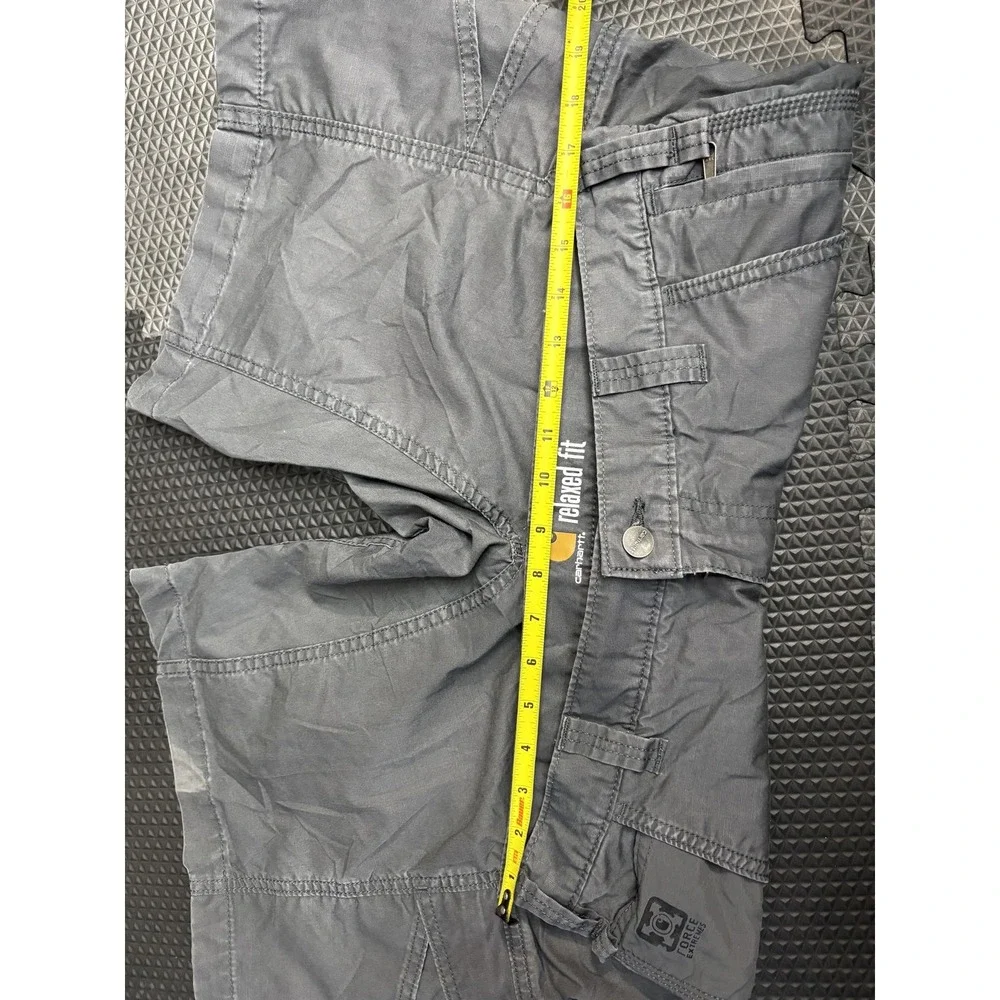 Carhartt Men's Relaxed Fit Gray Cargo Shorts Durable Workwear Outdoor Size 33